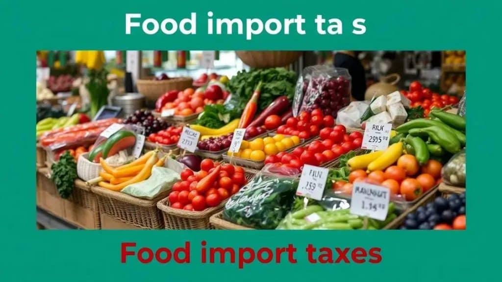 Temporary elimination of food import taxes announced