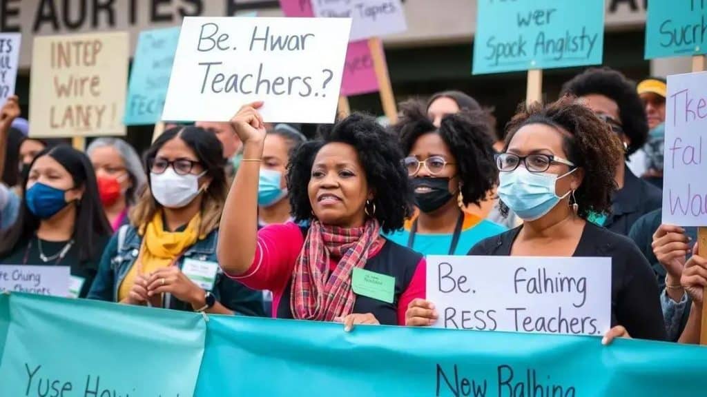 Teachers mobilize for contract negotiations