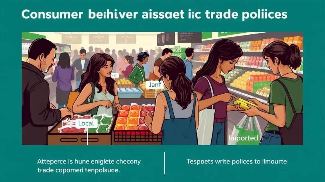 Consumer behavior in response to trade policies