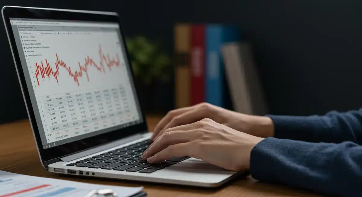 Person analyzing student loan statements and repayment plans