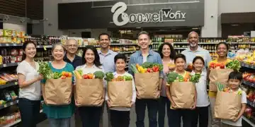 Families happily receiving and utilizing SNAP benefits for groceries in 2025
