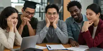 Students discussing new student loan repayment options for 2025