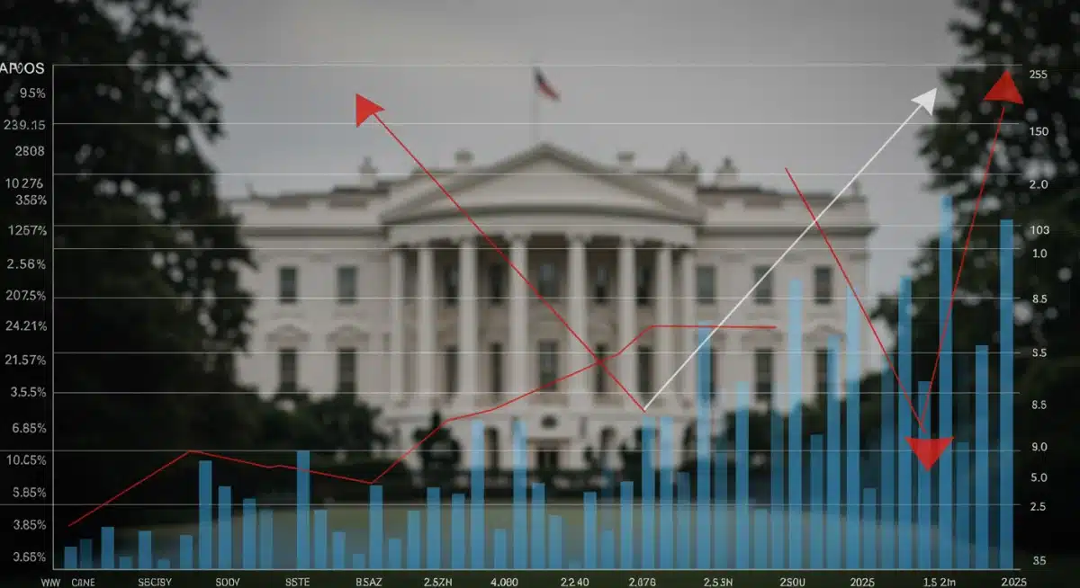 White House economic report graphic showing 2.5% inflation target for 2025