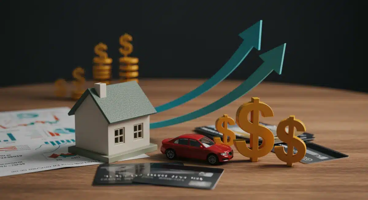 Financial instruments affected by interest rates: house, car, credit cards.