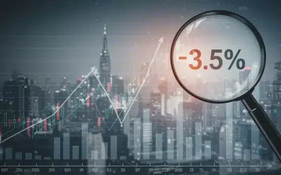 Investment chart showing growth with inflation overlay for 2026