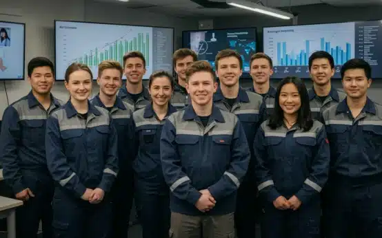 Diverse young adults exploring high-growth career options without a bachelor's degree in the US