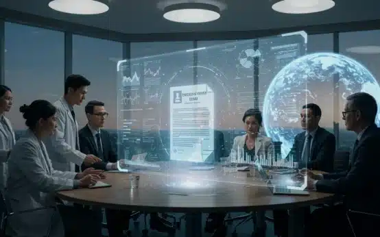 Diverse group collaborating on climate policy, Executive Order 14502 central