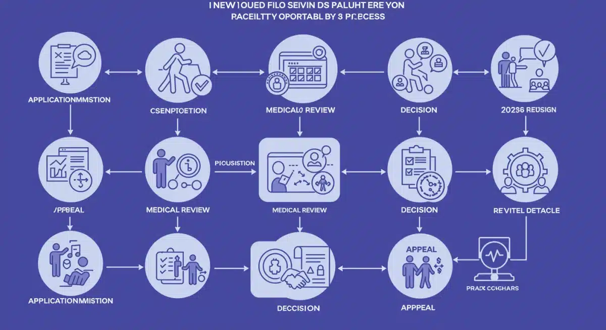 Flowchart illustrating the updated SSA disability application process