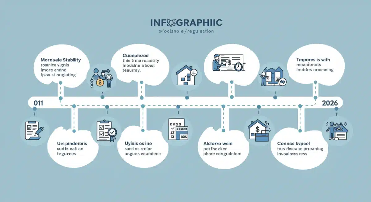 Timeline showing evolution of mortgage regulations towards 2026.