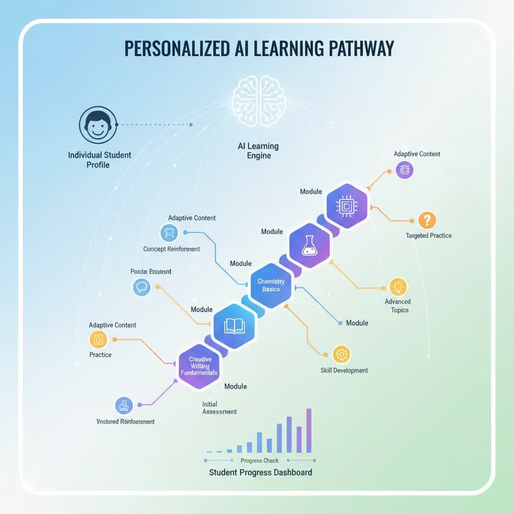 AI-powered personalized learning pathways for students