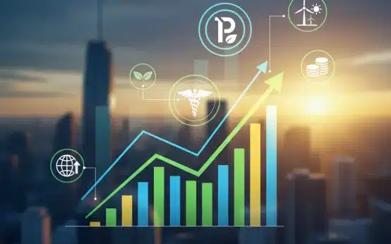 Dynamic chart showing top performing investment sectors