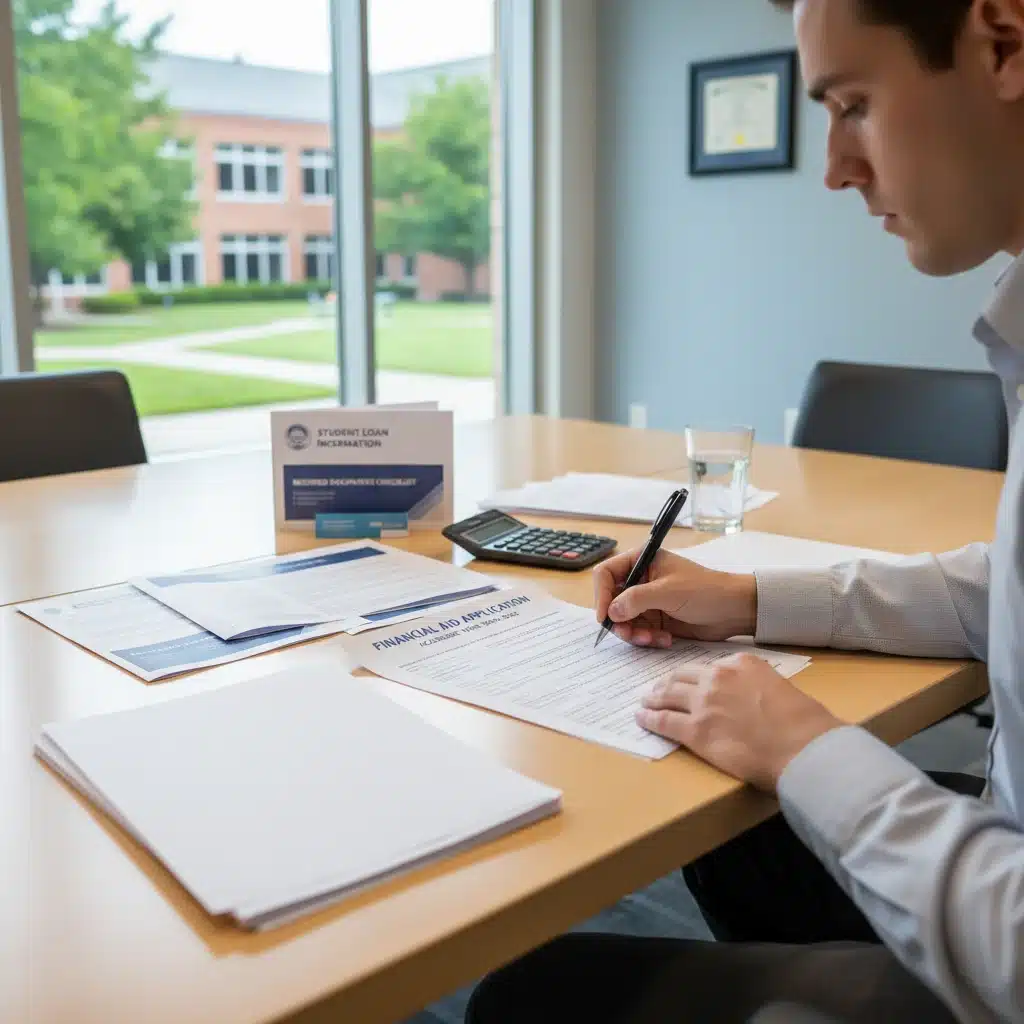 Person completing LIHEAP application form