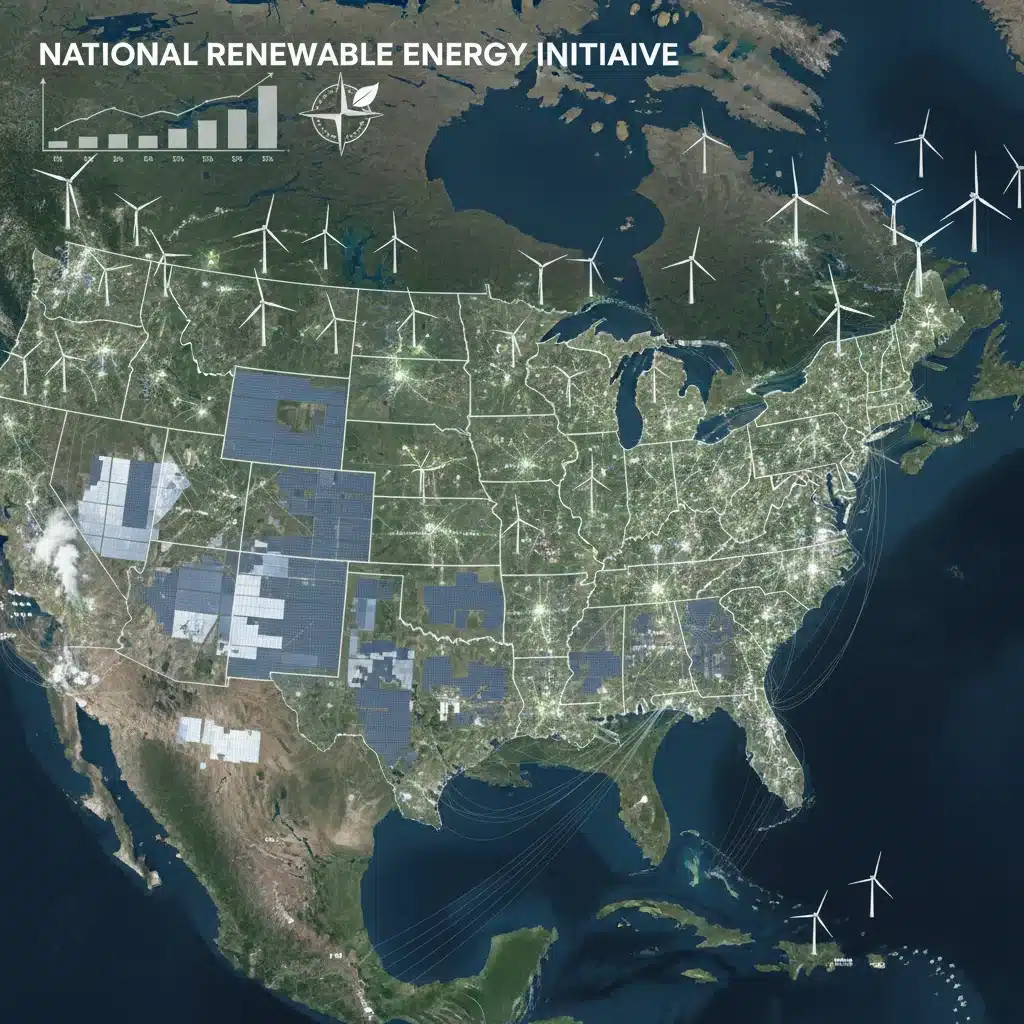 Renewable energy infrastructure development in the United States climate policy