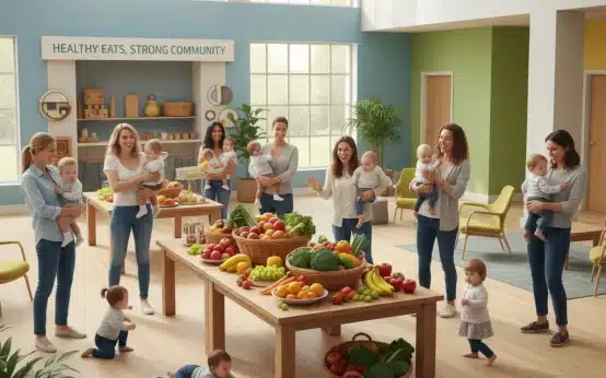 Diverse families benefiting from WIC program enhancements