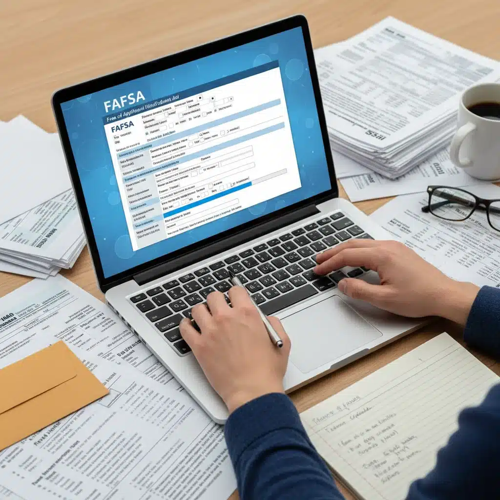 Filling out FAFSA form for Federal Student Aid 2026