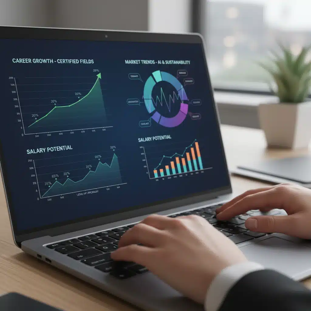 Analyzing career growth data for certified professionals