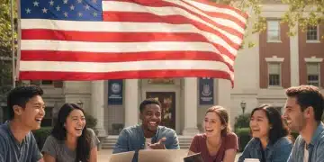 Students celebrating success with federal grants for higher education
